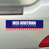 Meg Whitman voor gouverneur 2010 Bumpersticker (Op auto)