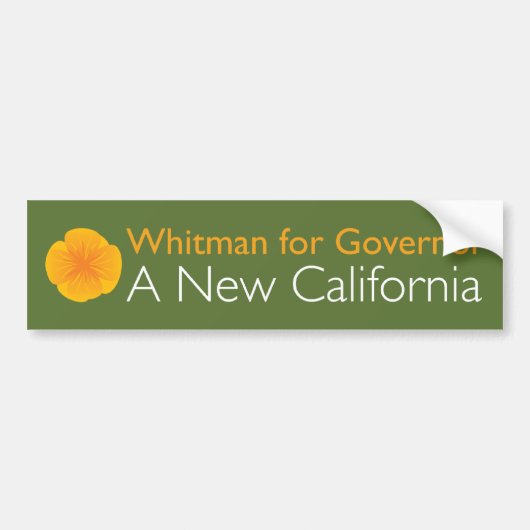 Meg Whitman voor gouverneur Bumpersticker (Voorkant)