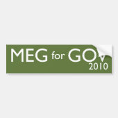 Meg Whitman voor gouverneur Bumpersticker (Voorkant)