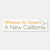 Meg Whitman voor gouverneur Bumpersticker (Voorkant)