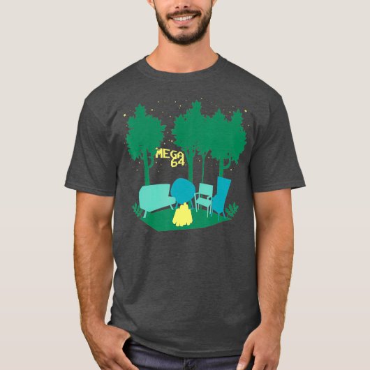 Mega64 Campfire T-shirt (Voorkant)