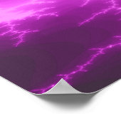 Mega Bliksem Fractal Poster (Hoek)