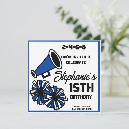 Mega Cheer: #2 Uitnodiging (Staand voorkant)