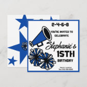 Mega Cheer uitnodiging: #1 Kaart (Voorkant / Achterkant)