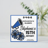 Mega Cheer uitnodiging: #1 Kaart (Staand voorkant)