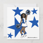 Mega Cheer uitnodiging: #1 Kaart (Achterkant)