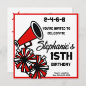 Mega Cheer uitnodiging: #6 uitnodiging (Voorkant / Achterkant)