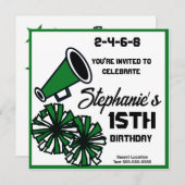 Mega Cheer uitnodiging: #8 uitnodiging (Voorkant / Achterkant)