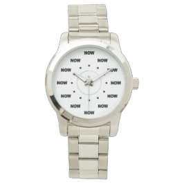 Mega Cool "NU" (witte achtergrond) #7 Horloge