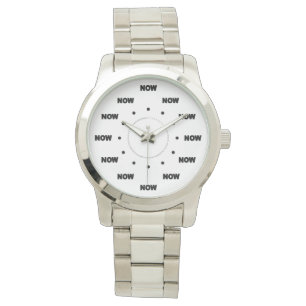 Mega Cool "NU" (witte achtergrond) #7 Horloge