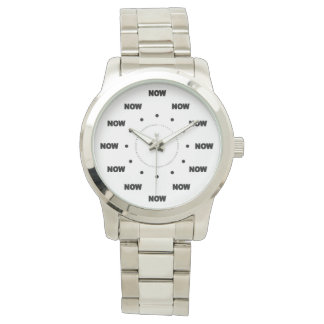 Mega Cool "NU" (witte achtergrond) #7 Horloge