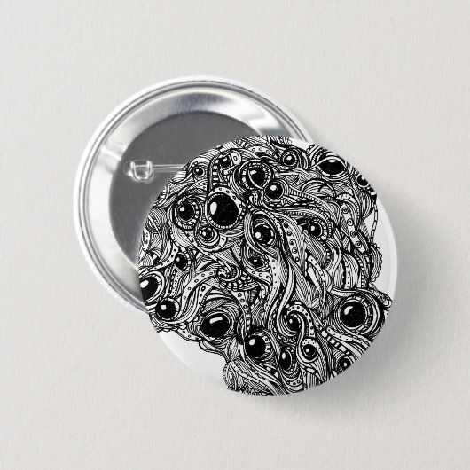 Mega Doodle Ronde Button 5,7 Cm (Voorkant /achterkant)
