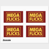 MEGA FLICKS RECHTHOEKIGE STICKER (Vel)