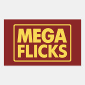 MEGA FLICKS RECHTHOEKIGE STICKER (Voorkant)