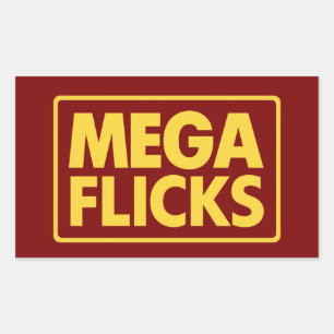 MEGA FLICKS RECHTHOEKIGE STICKER