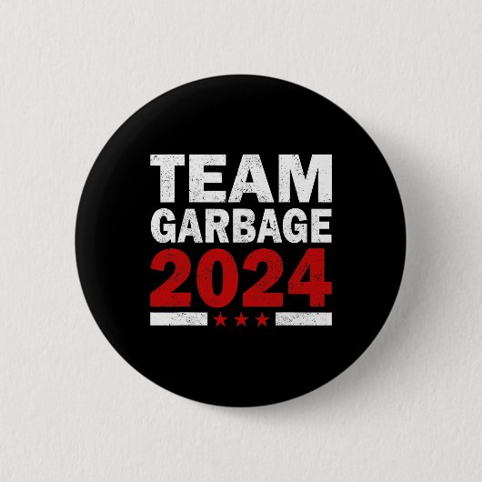 Mega Garbage Trots op Trump-aanhanger Ronde Button 5,7 Cm (Voorkant)
