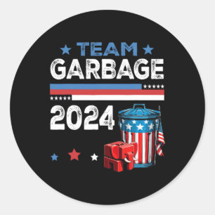 Mega Garge trotse Trump-aanhanger Ronde Sticker