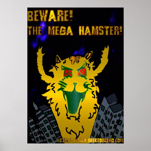 Mega Hamster Poster (Voorkant)