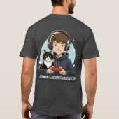 Mega Jrex Gaming houtskool grijs mannen shirt (Achterkant)