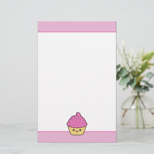 Mega Kawaii Cupcake Stationery Briefpapier (Staand voorkant)