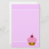Mega Kawaii Cupcake Sweet Stationery Briefpapier (Voorkant / Achterkant)