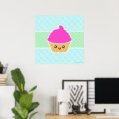 Mega Kawaii Giant Cupcake Poster (Thuiskantoor)