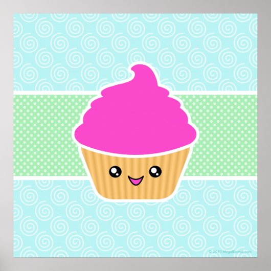 Mega Kawaii Giant Cupcake Poster (Voorkant)