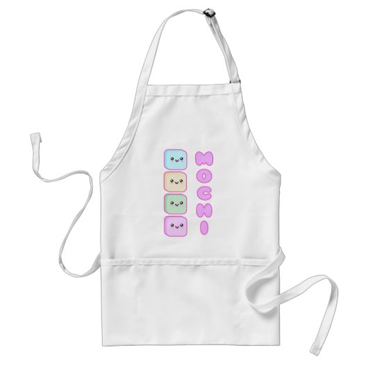 Mega Kawaii Mochi Cakes Apron Standaard Schort (Voorkant)