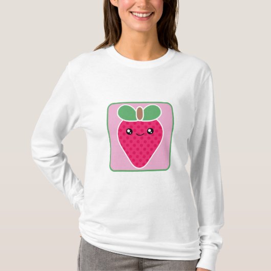 Mega Kawaii Strawberry T-Shirt (Voorkant)