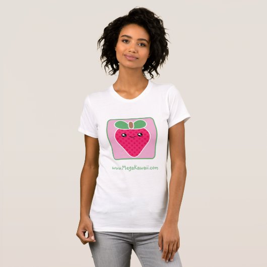 Mega Kawaii Strawberry T-Shirt Promotion (Voorkant volledig)