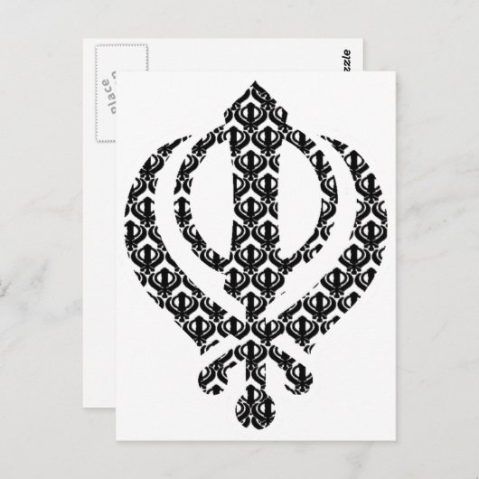 Mega Khanda Briefkaart (Voorkant / Achterkant)