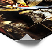 Mega King USA Flag Proud Ultra Maga Trump Poster (Hoek)