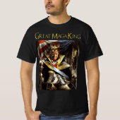 Mega King USA Flag Proud Ultra Maga Trump T-shirt (Voorkant)