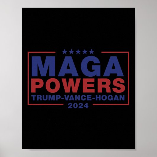 Mega Krachten Trump Vance Hogan 3  Poster (Voorkant)