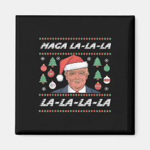 Mega La La Donald Trump Potus 47 Lelijke Kerst Magneet