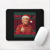 Mega La La Donald Trump Potus 47 Lelijke Kerst Muismat (Met muis)
