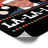 Mega La La Donald Trump Potus 47 Lelijke Kerst Poster (Hoek)