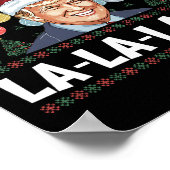 Mega La La La Donald Trump Potus 47 Lelijke Kerstm Poster (Hoek)