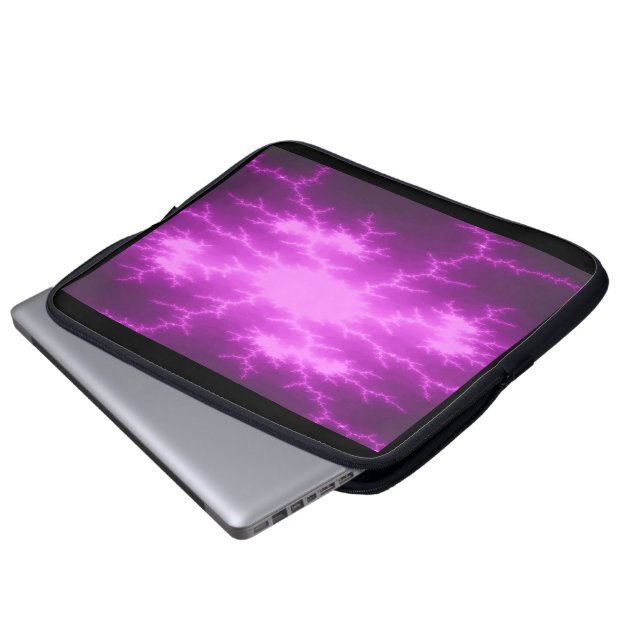 Mega Lightning Fractal-laptoptas Laptop Sleeve (Voorkant onderkant)