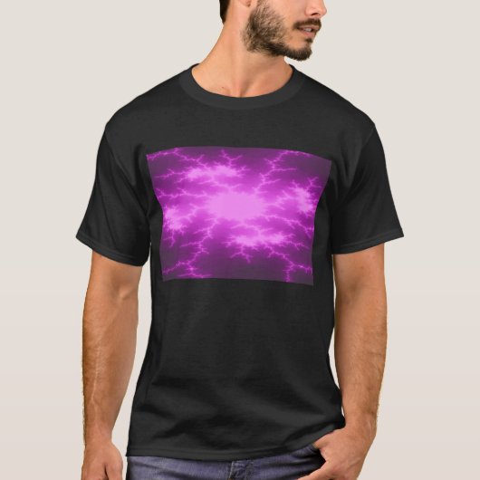 Mega Lightning Fractal Mannen T Shirt (Voorkant)