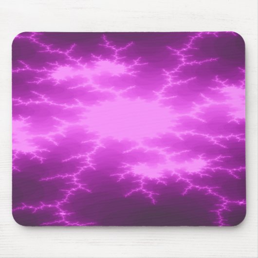 Mega Lightning Fractal Mousepad Muismat (Voorkant)
