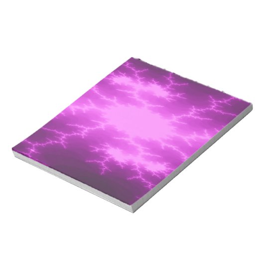 Mega Lightning Fractal Notepad Notitieblok (Linkerzijde)