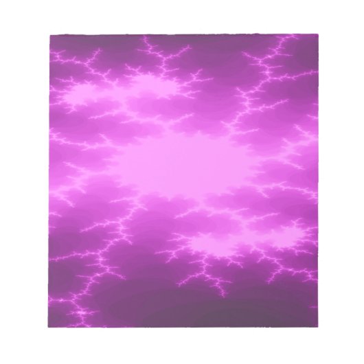 Mega Lightning Fractal Notepad Notitieblok (Voorkant)
