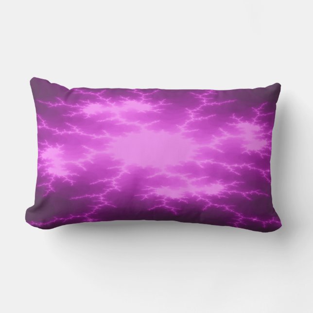 Mega Lightning Fractal Pillow Kussen (Voorkant)