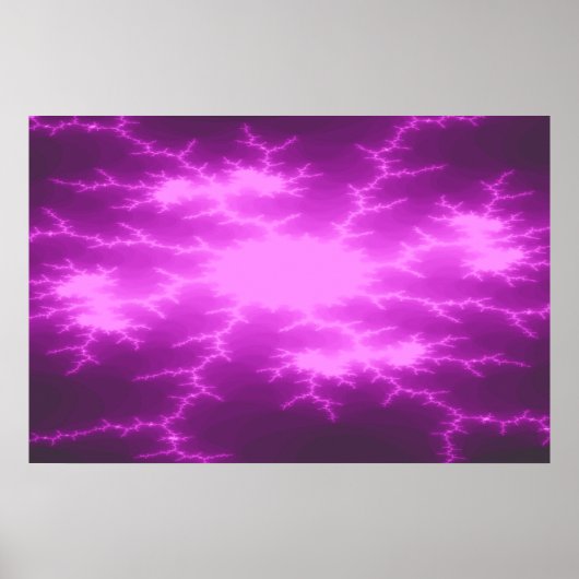 Mega Lightning Fractal Poster (Voorkant)