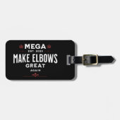 MEGA Make Elbows GREAT Again Canada Elbows UP! Bagagelabel (Voorkant horizontaal)