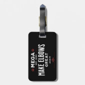 MEGA Make Elbows GREAT Again Canada Elbows UP! Bagagelabel (Achterkant verticaal)