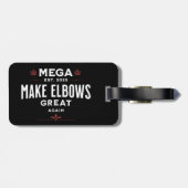 MEGA Make Elbows GREAT Again Canada Elbows UP! Bagagelabel (Achterkant horizontaal)