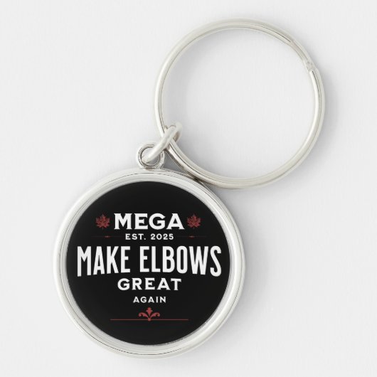 MEGA Make Elbows GREAT Again Canada Elbows UP! Sleutelhanger (Voorkant)