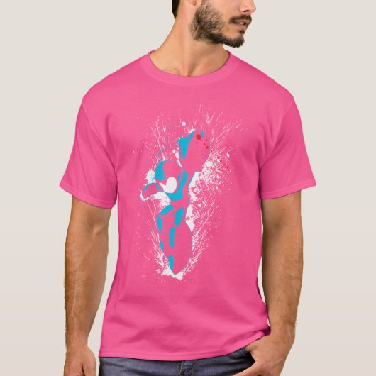 Mega Man Splattery T-shirt (Voorkant)